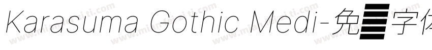 Karasuma Gothic Medi字体转换